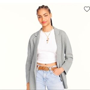 J. Crew Eloise sweater blazer in Heather gray. Size M.